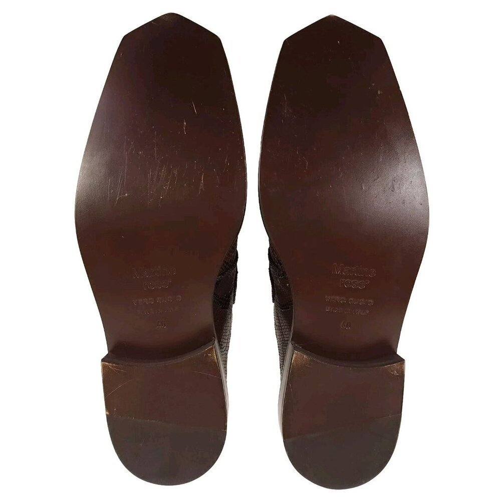 Martine Rose Python Chisel Toe Mules 40 M7 W10 Br… - image 5